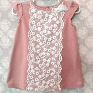 Catherine Malandrino Pink Lace Mini Dress 2T